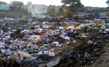 Street turns into dumping site in Soshanguve informal settlement