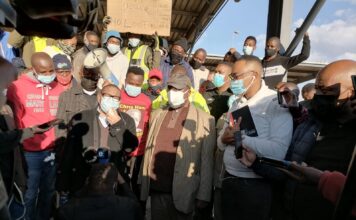 Blade Nzimande inspects Soshanguve Crossing